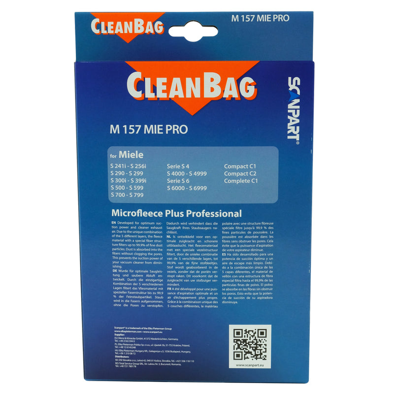 Afbeelding laden in galerijviewer, Scanpart cleanbag stofzak m 157 mie pro miele 5 stuks