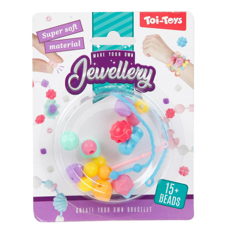 Afbeelding laden in galerijviewer, Toi-toys jewellery armband maken met zachte kralen 6ass