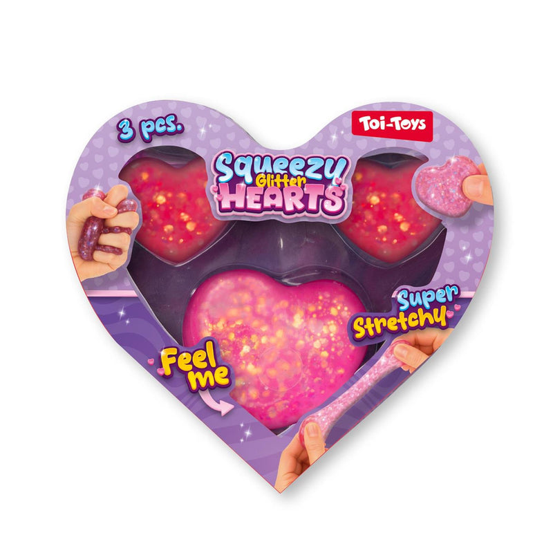 Afbeelding laden in galerijviewer, Toi-toys fun knijphartjes -sugarglitter- 4,5-6,5cm 3st 2ass
