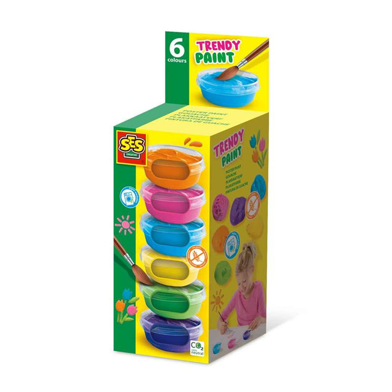 Afbeelding laden in galerijviewer, Ses plakkaatverf trendy (6x45ml)