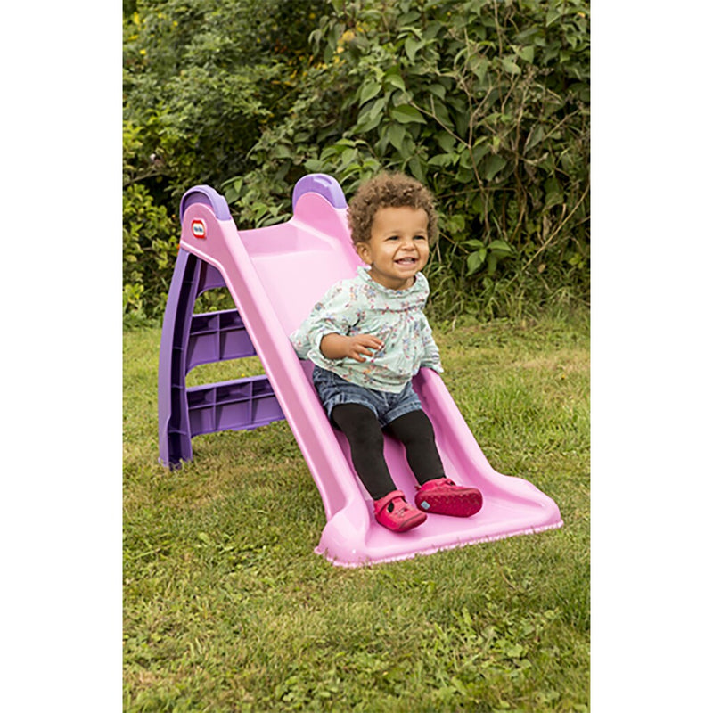 Afbeelding laden in galerijviewer, Little tikes mijn eerste glijbaan 49.5x120x72 cm roze paars