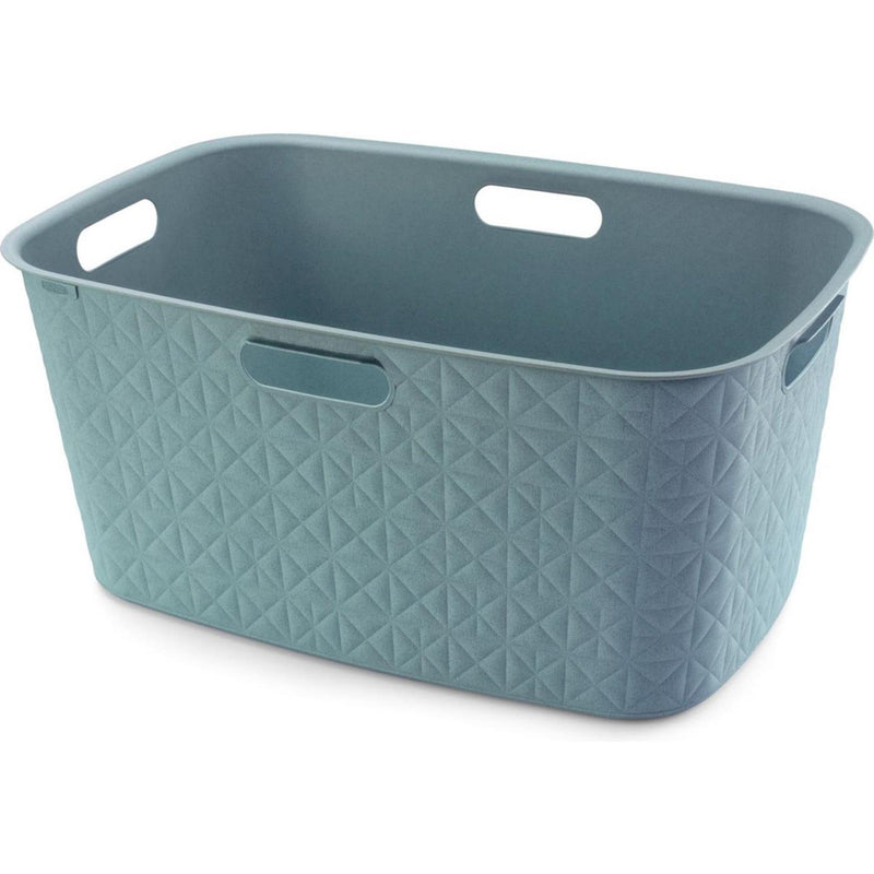 Afbeelding laden in galerijviewer, Curver softex wasmand 45l blauwgroen 57x37x27cm
