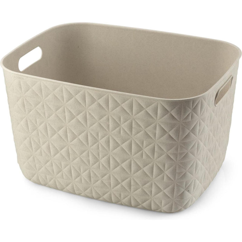 Afbeelding laden in galerijviewer, Curver softex opbergmand l - 19l krijtwit 38x29x22cm