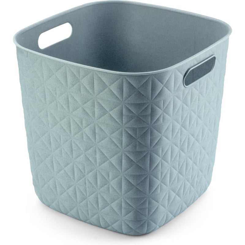Afbeelding laden in galerijviewer, Curver softex opbergmand cube - 15l blauwgroen 28x28x27cm
