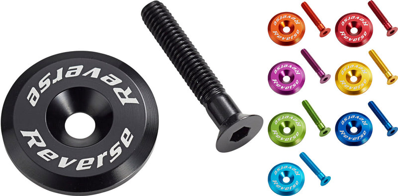 Afbeelding laden in galerijviewer, Reverse components stem cap with bolt