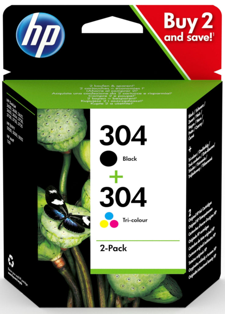 Afbeelding laden in galerijviewer, Hp 304 zw en kl combipack 3jb05ae