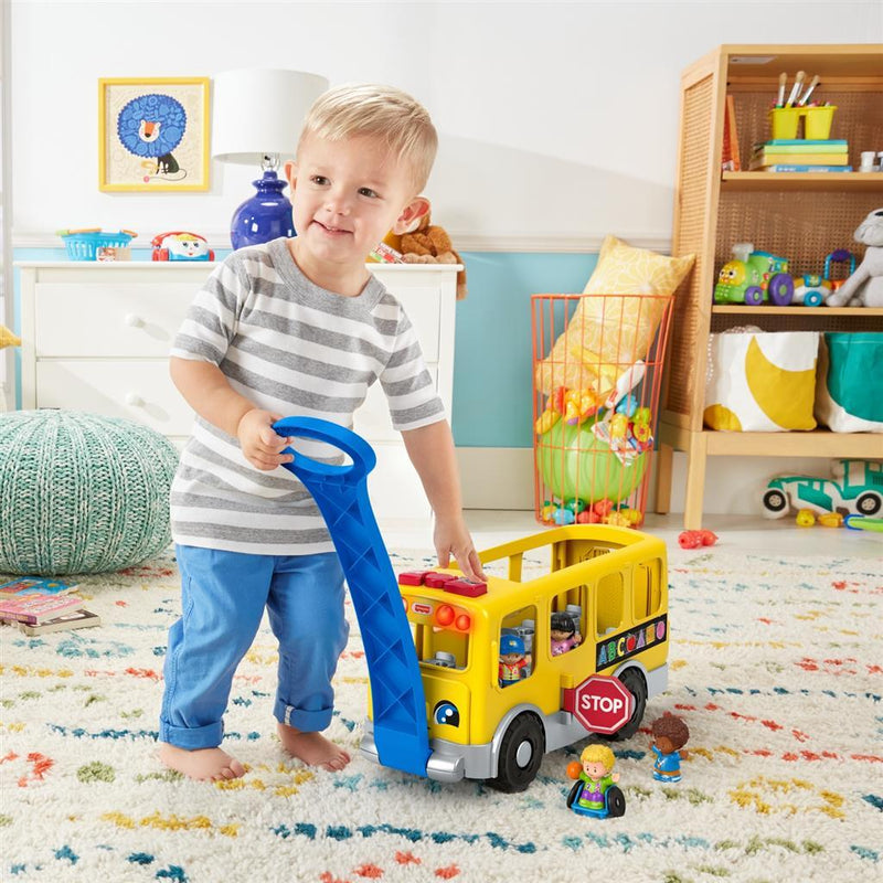 Afbeelding laden in galerijviewer, Fisher Price Litte People Grote Schoolbus + Licht en Geluid