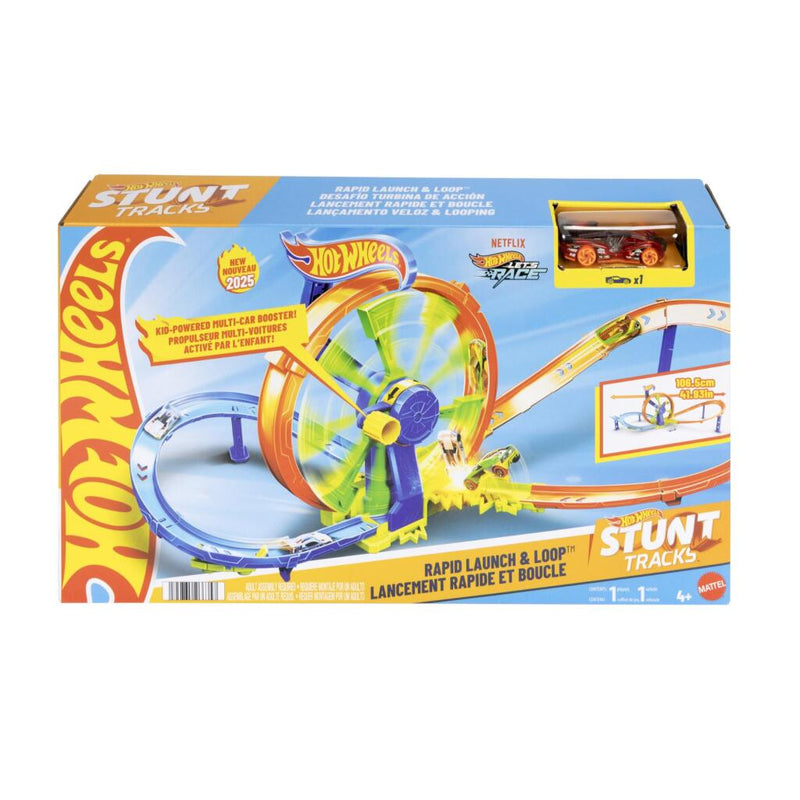 Afbeelding laden in galerijviewer, Hot wheels razendsnel lanceren en loopen - loopingbaan