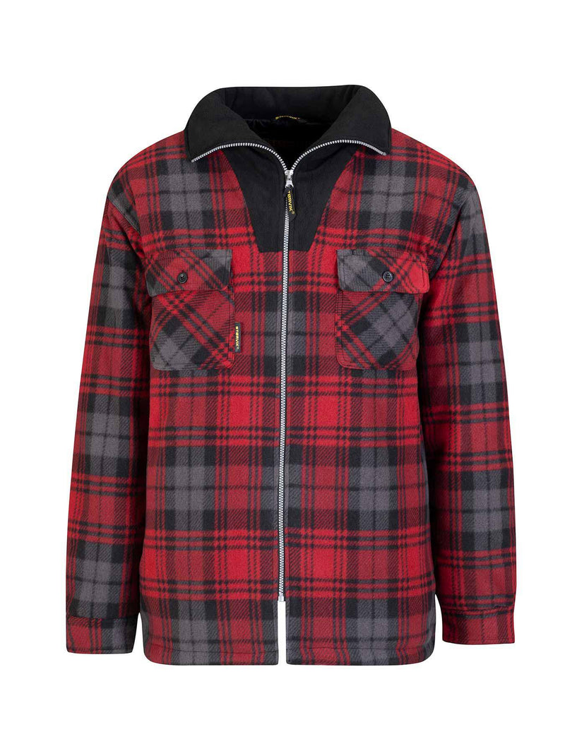 Afbeelding laden in galerijviewer, Storvik producten houthakkers fleecevest stanley thermo rood zwart 3xl