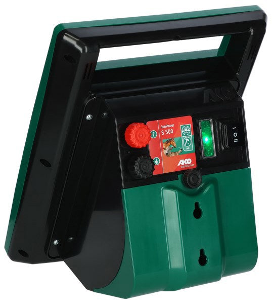 Afbeelding laden in galerijviewer, Ako producten sun power s500 schrikdraadapparaat met zonnepaneel