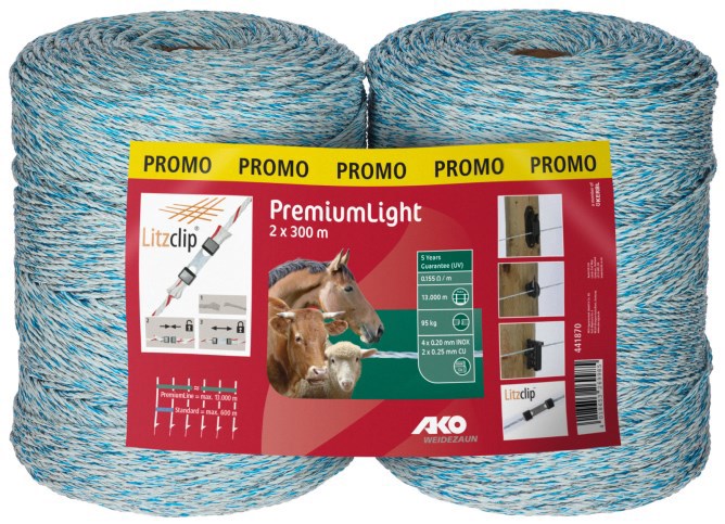 Afbeelding laden in galerijviewer, Ako producten afrasteringsldraad dubbele verpakking premium light