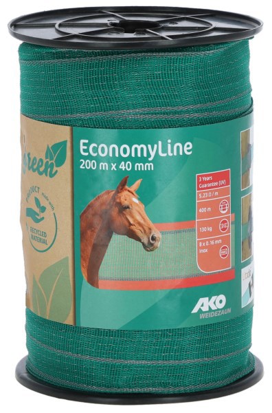 Afbeelding laden in galerijviewer, Ako producten lint economyline 200m 40mm groen grijs 8x0 16mm