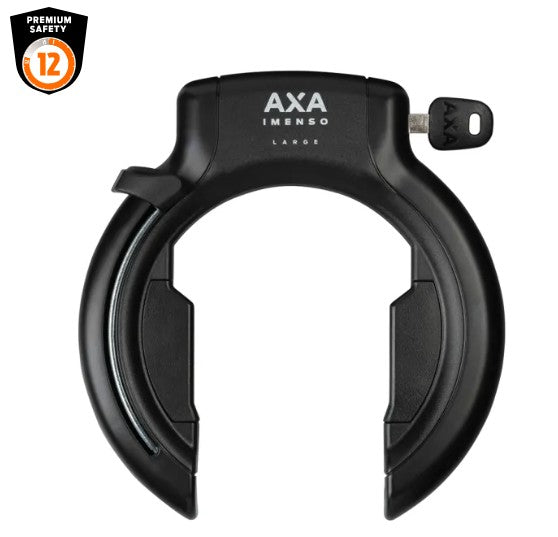 Afbeelding laden in galerijviewer, Axa ringslot imenso large retractable - zwart