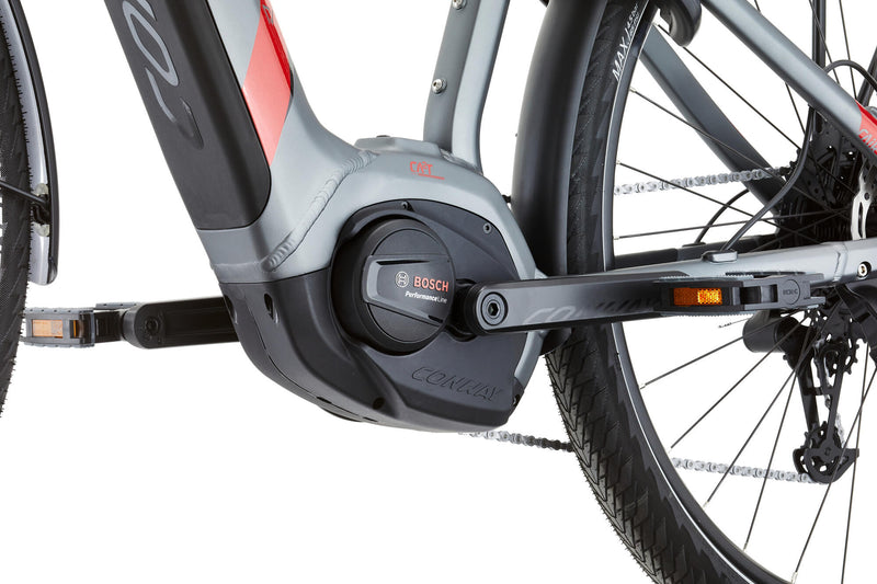 Afbeelding laden in galerijviewer, Conway elektrische trekkingfiets cairon t 2.0 500 mod. 23 ebike conw.cairon t 2.0 500 28 48 diam. grey red
