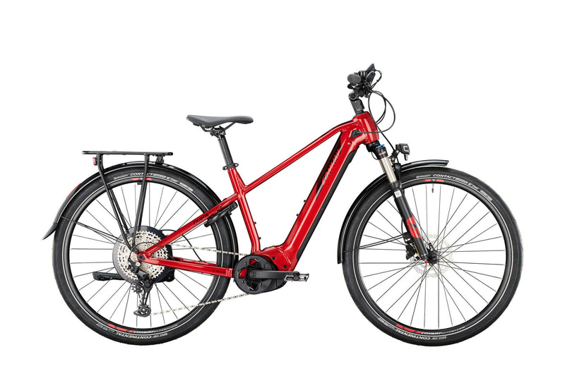 Afbeelding laden in galerijviewer, Conway elektrische trekkingfiets cairon t 5.0 mod. 22 ebike conw.cairon t 5.0 28 41 diam.11sp red black