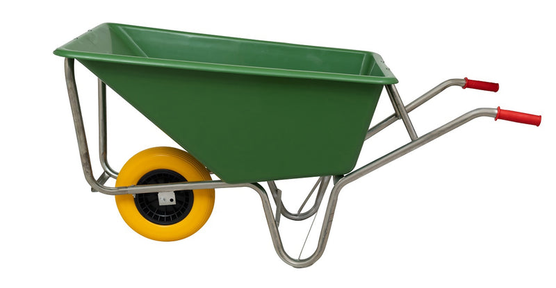 Afbeelding laden in galerijviewer, Mm producten kruiwagen 160liter poly verz onderstel ged 1 nml wiel