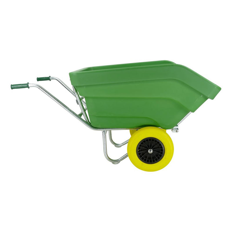 Afbeelding laden in galerijviewer, Fort producten kiep kruiwagen f s 300l groen 2 nml wiel