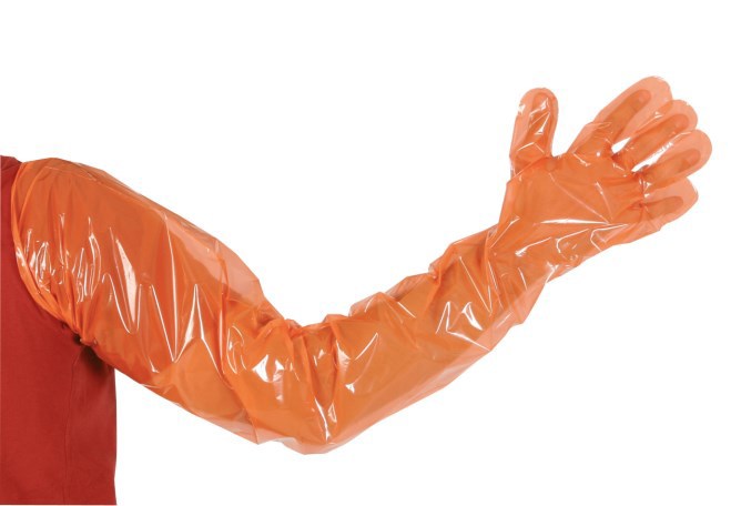 Afbeelding laden in galerijviewer, Kerbl producten onderzoekshandschoen vetbasic lang 90cm a 100st