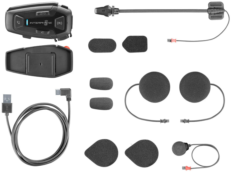 Afbeelding laden in galerijviewer, Interphone helm communicatie systeem u-com 8 r com. system helmet u-com8r singlekit