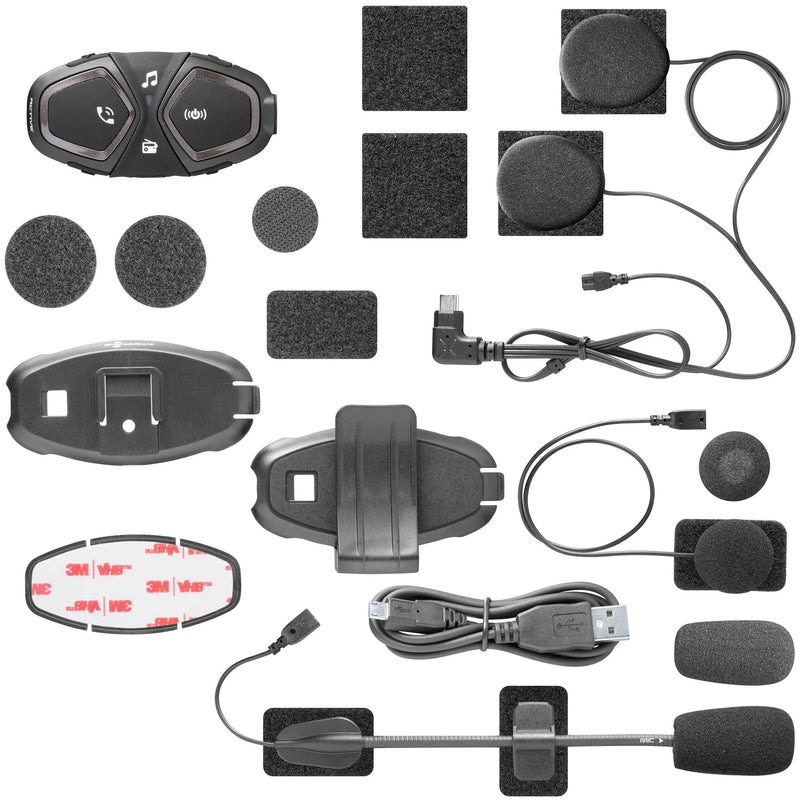 Afbeelding laden in galerijviewer, Interphone helm communicatie systeem active helmet com.system interp. single kit