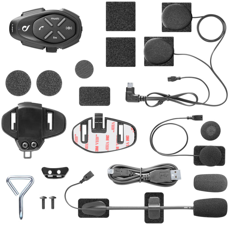 Afbeelding laden in galerijviewer, Interphone helm communicatie systeem link helmet com.system interp. link single kit