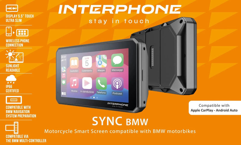 Afbeelding laden in galerijviewer, Interphone infotainmentsystem sync55 bmw smart display sync bmw car play,android auto 5.5