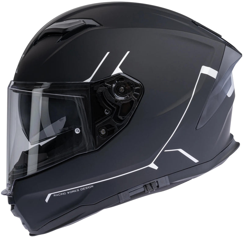 Afbeelding laden in galerijviewer, Spec-x integralhelm sx-82.03 r2 stinger helmet sx-82.03 r2 black matt grey xs pin re