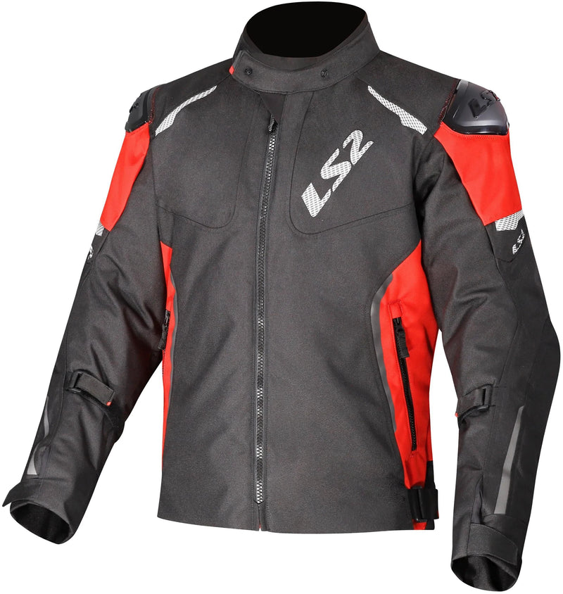Afbeelding laden in galerijviewer, Ls2 jacke zoom man jacket zoom men black red gr. xxl
