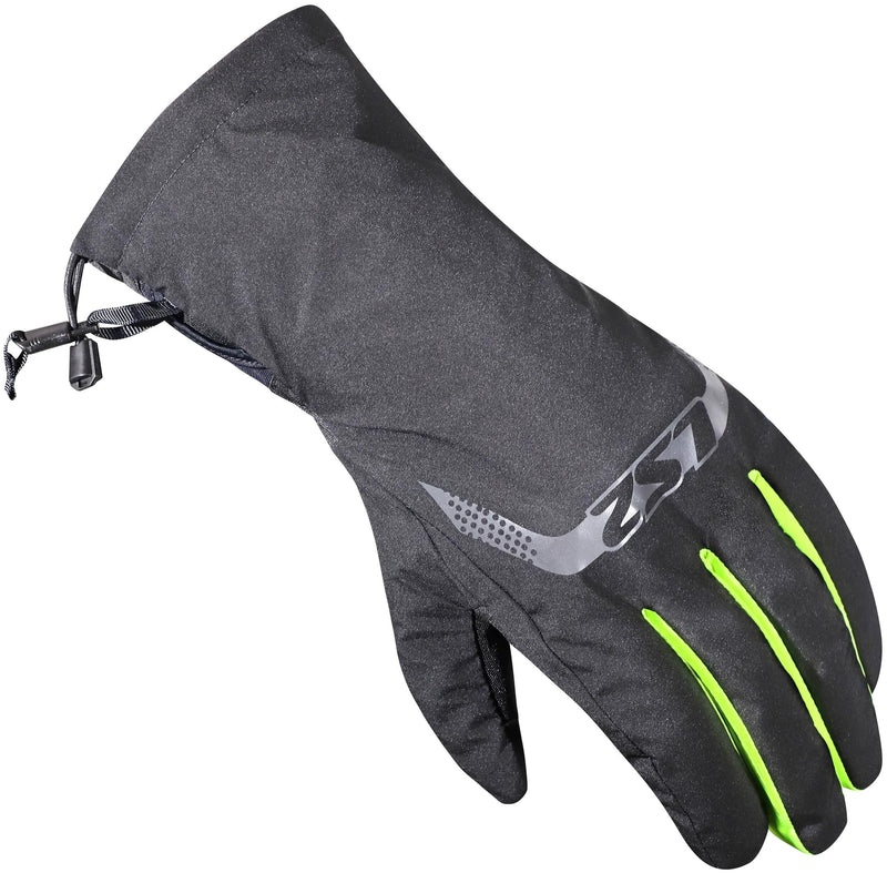 Afbeelding laden in galerijviewer, Ls2 überziehhandschuh thermorain glove thermorain black h-v yellow xs-s