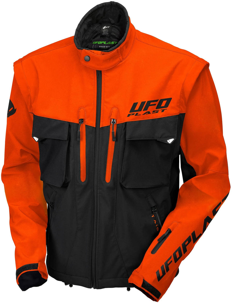 Afbeelding laden in galerijviewer, Ufo plast jas taiga enduro jacket ufo black orange gr. xxl