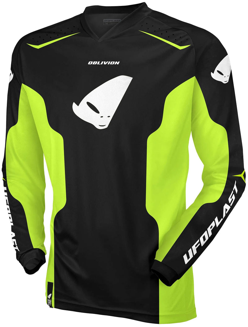 Afbeelding laden in galerijviewer, Ufo plast jersey mx oblivion mx jersey ufo oblivion black yellow gr. m