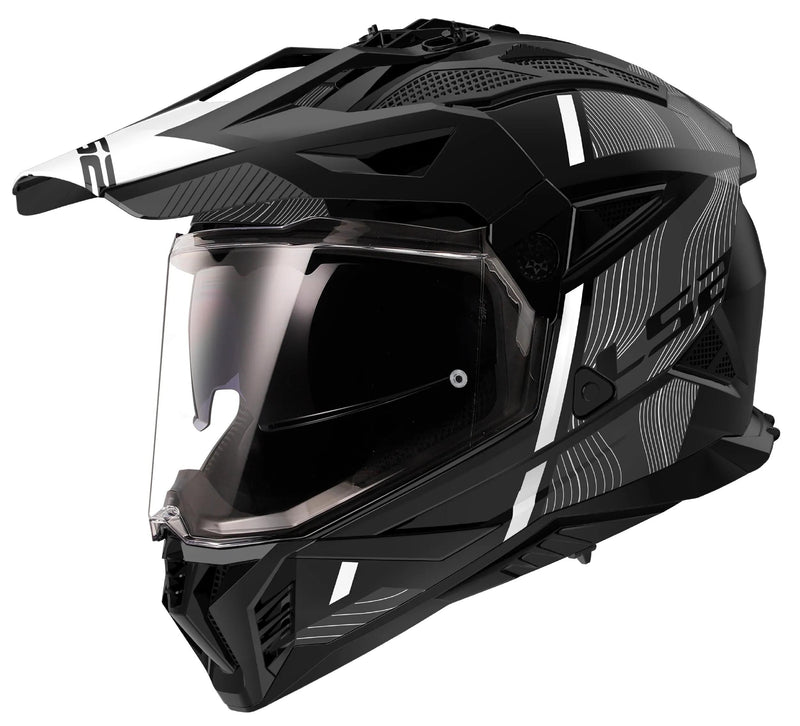 Afbeelding laden in galerijviewer, Ls2 endurohelm mx702 pioneer ii hill helmet mx702 pioneer ii hill m. bw ws gr. xl