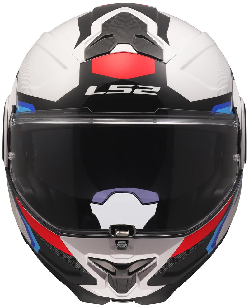 Afbeelding laden in galerijviewer, Ls2 klapphelm ff910 advant ii triple helmet ff910 advant ii triple m wh blue red