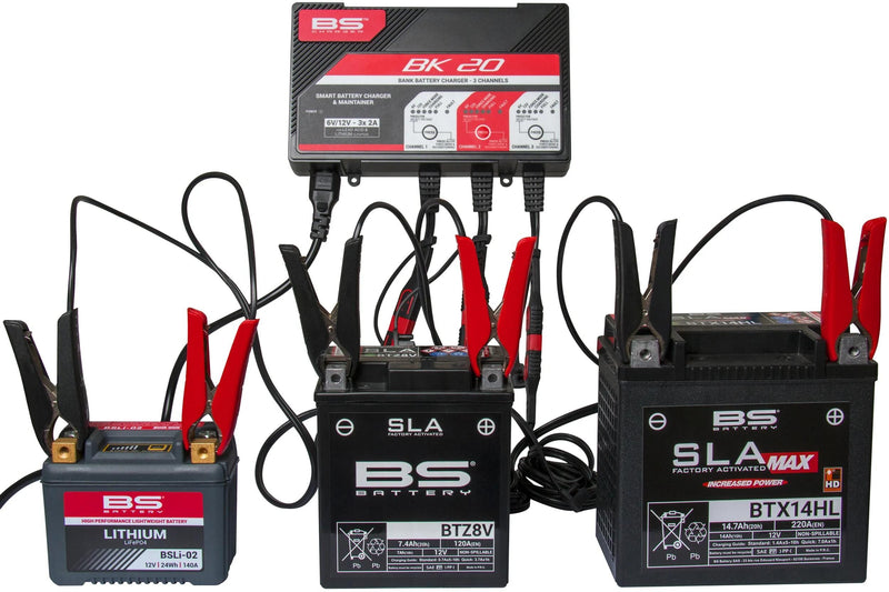 Afbeelding laden in galerijviewer, Bs-battery acculader bk20 multiple chargers. bk20 bs-charger 3x2.0a