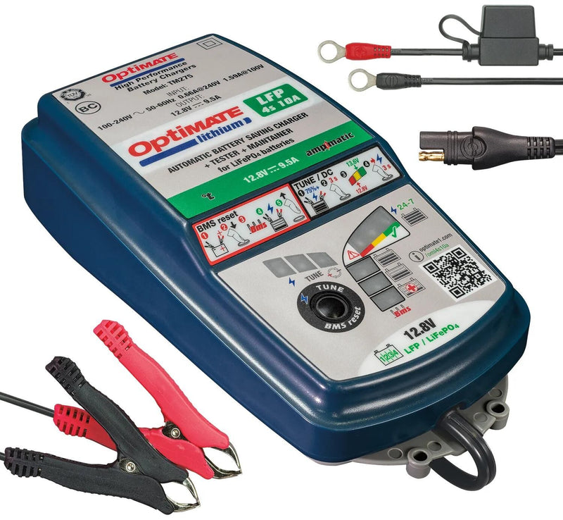 Afbeelding laden in galerijviewer, Tecmate acculader optimate lithium 4s 10a optimate 4s charger lithium 9.5a