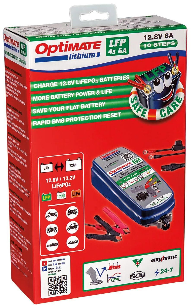 Afbeelding laden in galerijviewer, Tecmate acculader optimate lithium 4s 6a optimate 4s charger lithium 6a