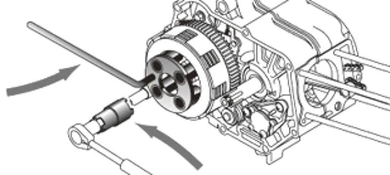 Afbeelding laden in galerijviewer, Bikeservice kupplungshalteschlüssel holding force clutch bst 4pin