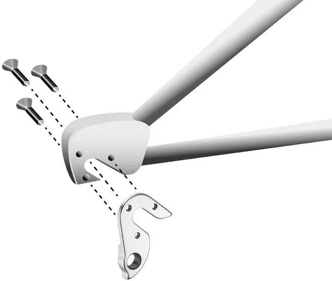 Afbeelding laden in galerijviewer, Union derailleurpad GH-154 diverse merken met schroefset
