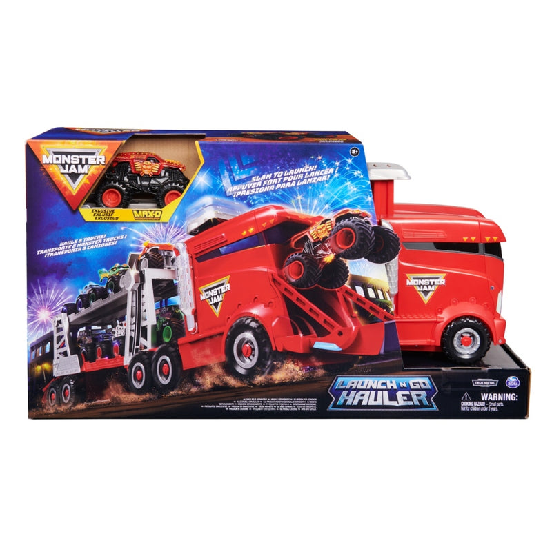 Afbeelding laden in galerijviewer, Monster jam transportwagen + monstertruck