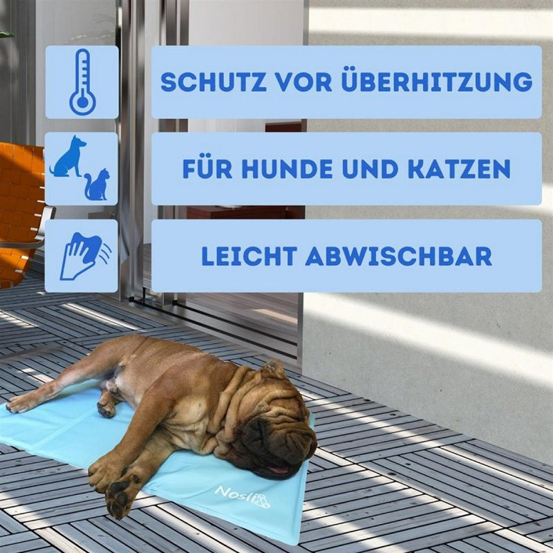 Afbeelding laden in galerijviewer, Nosli nosli zelfkoelende koelmat voor honden en katten 50x90 cm zeeblauw