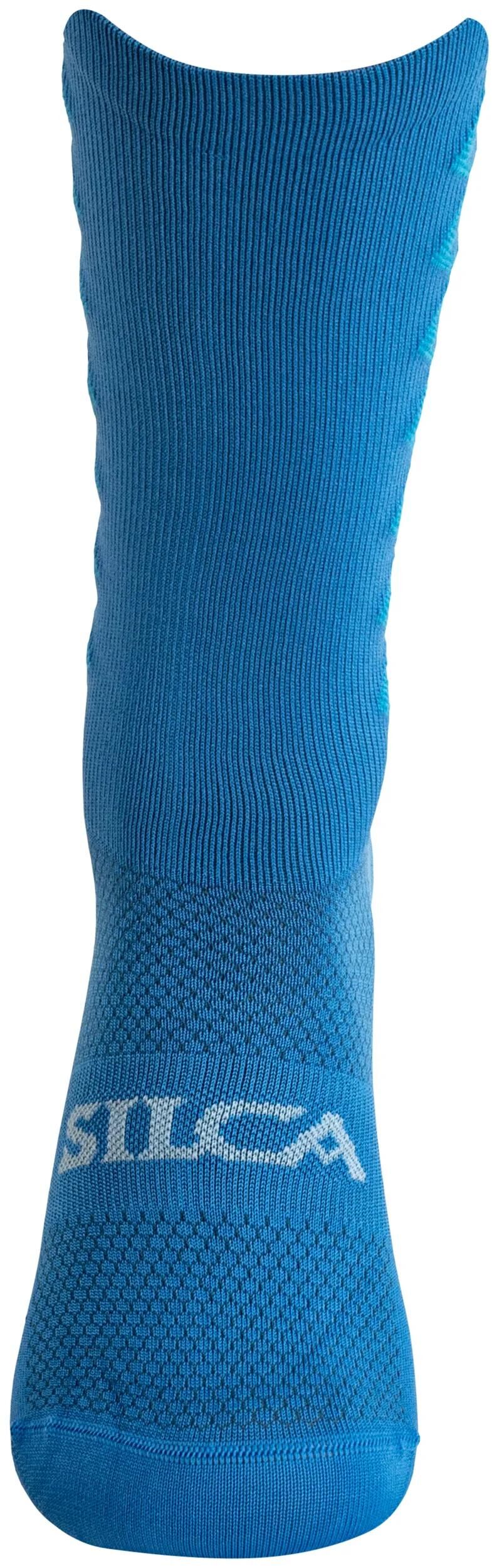 Afbeelding laden in galerijviewer, Silca sokken aero tall socks sock aero tall size xl cyan blue