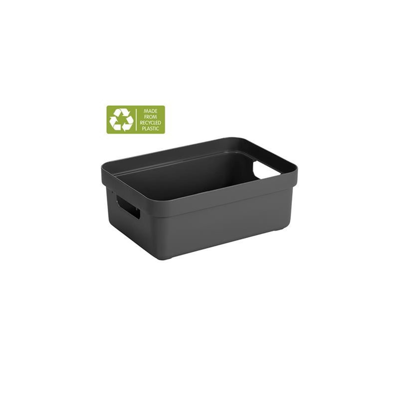 Afbeelding laden in galerijviewer, Sunware sigma home opbergbox 9l antraciet 35,2 x 25,3 x 12,2 cm
