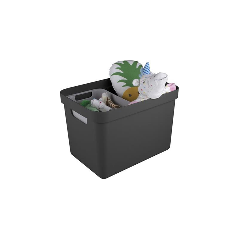 Afbeelding laden in galerijviewer, Sunware sigma home opbergbox 18l - 35x24.6x24.3 cm - antraciet