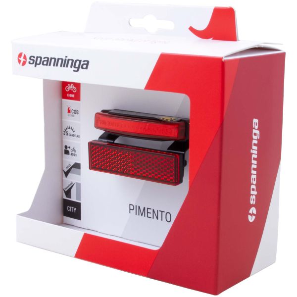 Afbeelding laden in galerijviewer, Spanninga achterlicht pimento xe e-bike 6-36v 50mm