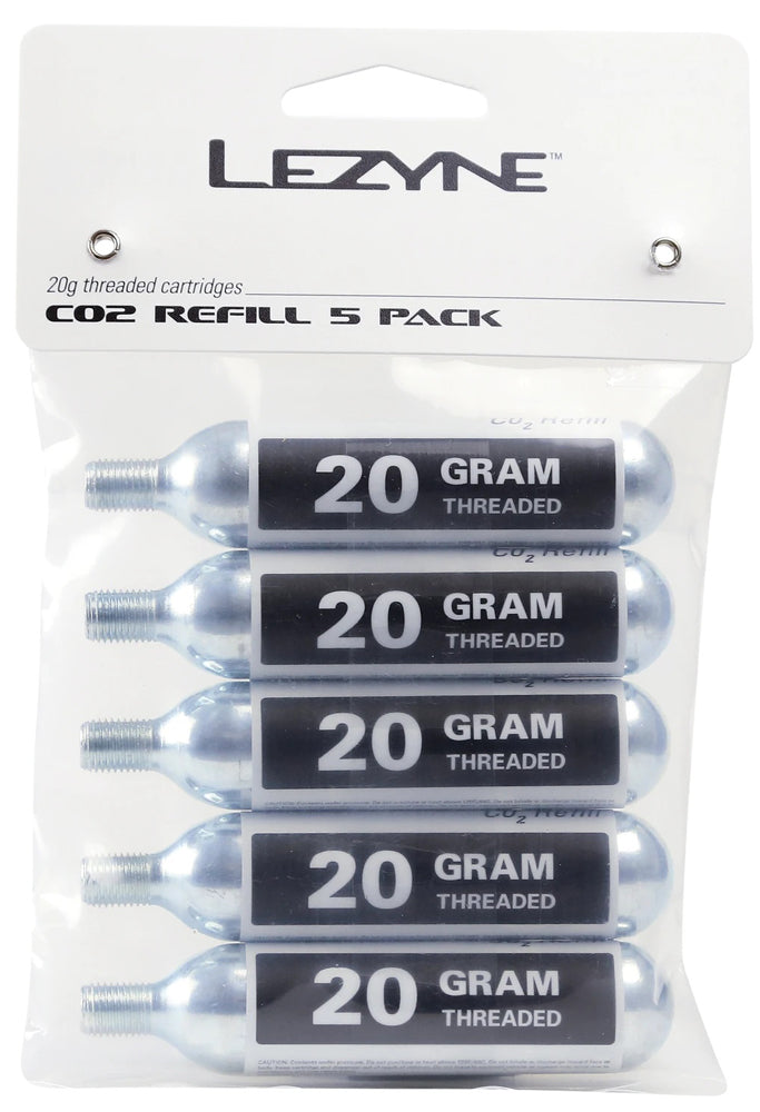 Afbeelding laden in galerijviewer, Lezyne co2 replacement cartridges 20g 5 pieces