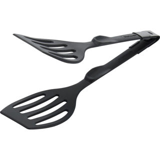Afbeelding laden in galerijviewer, Westmark dubbele bak- serveertang, lengte: 28,9 cm, kunststof, duetto flonal, zwart, 21002260