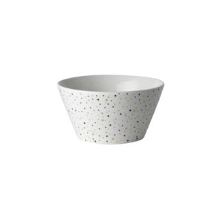 Afbeelding laden in galerijviewer, Dutch rose amsterdam loft kom 10 cm wit glitter | 2 stuks