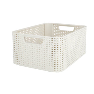 Afbeelding laden in galerijviewer, Curver style opbergmand 18l wit