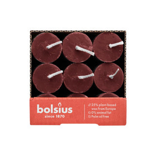 Afbeelding laden in galerijviewer, Bolsius dinerkaars rustiek velvet rood 27 cm | 9 stuks