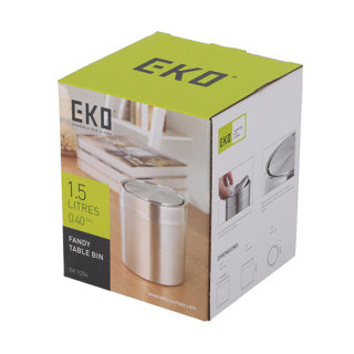 Afbeelding laden in galerijviewer, Eko tafelafvalbak fandy 1.5l - zilver | 2 stuks